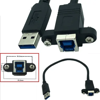  USB 3.0 A od mężczyzny do kobiety B-typ kabel do instalacji na kobiecą pasek szybkiego przesyłania danych do dysku twardego, drukarki, skanera itp