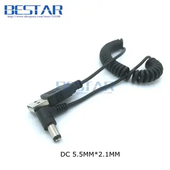  USB do gniazda dc 4,0 * 1,7 mm i 4,7 * 1,7 mm i 5,5 * 2,1 mm i 5,5 * 3,0 mm i 3,5 * 1,35 mm Stretch-przewód Prostokątny sprężynowy kabel do ładowania 1 m
