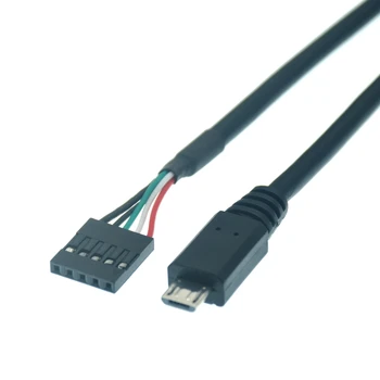  USB 2.0 Typ B Gniazdo drukarki z Uchwytem na pasek z kroku 2..54 mm Mini 5pin USB Micro Obudowa płytka Drukowana Płyta główna Dupont Kabel 0,5 m