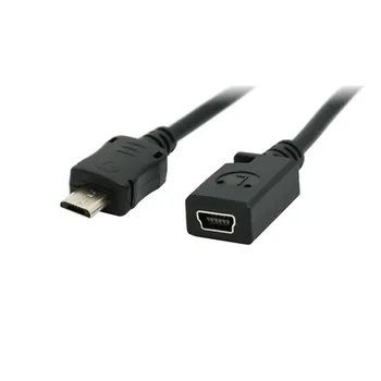  0,15 M Micro USB Męski na Mini USB Żeński Adapter-Przewód elektryczny dla telefonów z MP3