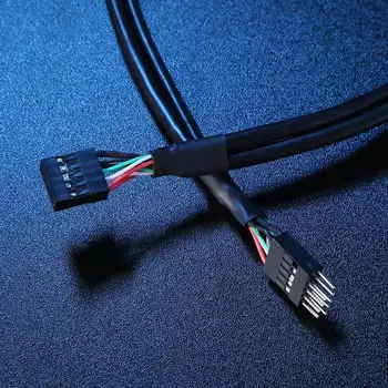  50 cm USB 2,0 9-pin Przedłużacz Kabla Przewody od mężczyzn do 9-stykowe Żeńskie Kabli Transmisji Danych, Adapter Суперскоростной Przedłużacz Przewodu
