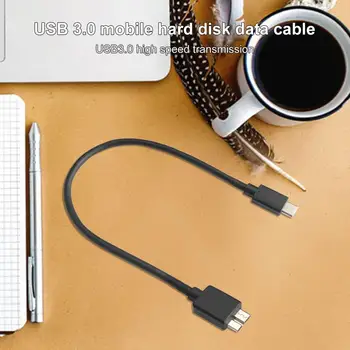  USB3.0 Kabel do dysku twardego do USD 5 Gb/ s, Wysyłanie danych PVC Type-C do Micro B 450 Mbit /s Kabel do transmisji danych Kabel do dysku twardego Micro USB