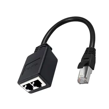  Kabel sieciowy RJ45 Rozdzielacza Do 7 Typ 1 Punkt 2 Adapter Przedłużacz Sieciowy CAT6/CAT5 RJ45 Jednoczesny dostęp do Internetu Szerokopasmowy IPTV