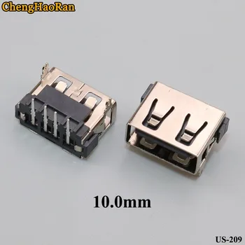  ChengHaoRan 1 szt. gniazdo USB gniazdo typu krótki korpus AF 90 stopni 2 stopy/harpun stałe nóżki z завивкой patch
