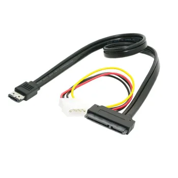  50 cm eSATA Power ESATA Combo dla SATA 22pin i IDE 4pin 5 W 12 v kabel-adapter 3,5 