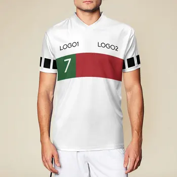  Uszyta na zamówienie footbalowa Portugal Away 2022/23 Nr 7 Nr 7 Męskie Oryginalne Koszulki Piłkarskie Drużyna Uczelni Dostosowuje Formę Piłkarską