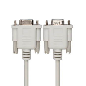  DB9 Mężczyzn i kobiet RS232 Szeregowy Przedłużacz kabla - 1,5 m Biały DB9 RS232 Szeregowy kabel null modem M/F 9-pin kabel null modem RS232